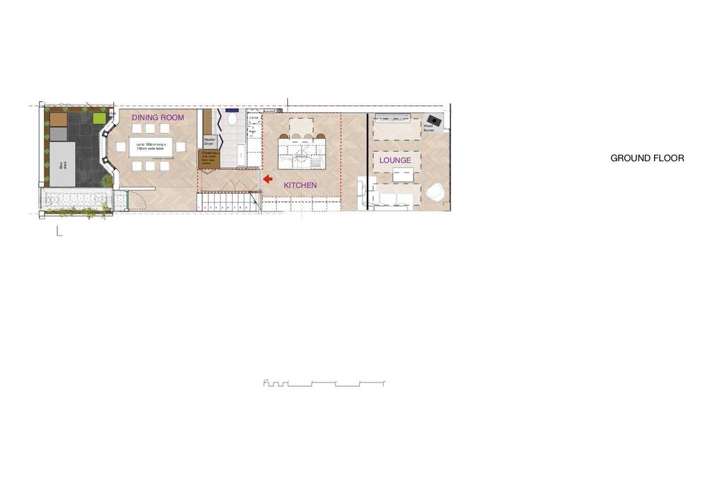 Ground floor plan with red arrow fire door.jpg